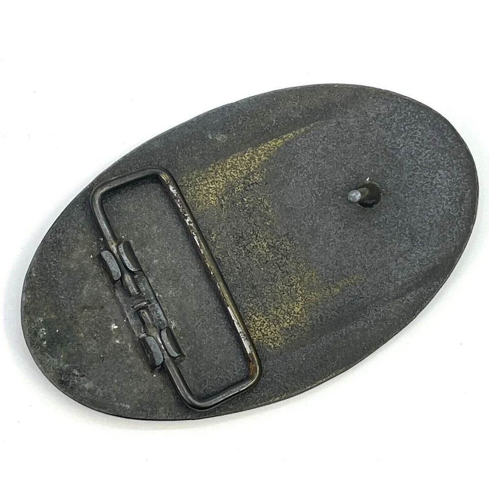 Coca-Cola Brass Oval Belt Buckle 4